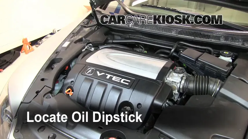 2008 Acura RL 3.5L V6 Oil Check Oil Level